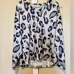 NWT cheetah print top